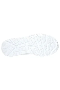 Sneakers bianche con zip laterale e platform Skechers Uno Lite Easy Zip