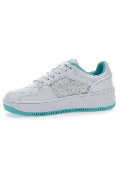 Sneakers Bianche e Azzurre Champion Rebound Platform Abstract G PS