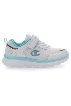 Sneakers Bianche e Azzurre Con Strappo Champion FX III G PS