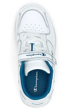Sneakers Bianche e Azzurre Champion RD18 2 Low B Ps
