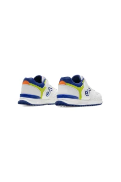Sneakers bianche e blu con strappo Joma Tornado JR 2605