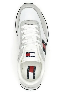 Sneakers bianche e grigie stile running con soletta estraibile Tommy jeans Tjm Class Runner