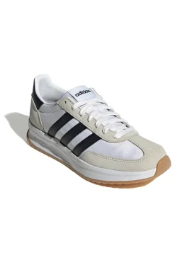 Sneakers bianche e nere con tomaia in pelle ADIDAS RUN 70s 2.0