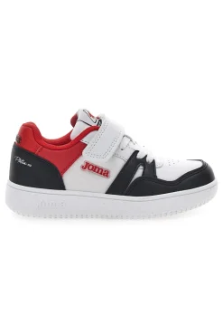 Sneakers Bianche e Nere con Velcro JOMA PLATEA LOW JR 2506