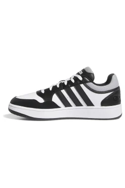 Sneakers bianche e nere con dettagli a contrasto Adidas Hoops 3.0