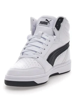 Sneakers Bianche e Nere Mid-Cut Puma Rebound V6 Mid Jr