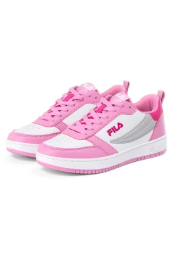 Sneakers Bianche e Rosa con tomaia traforata FILA REGA NF TEENS
