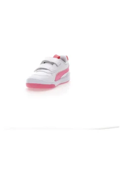 Sneakers Bianche e Rosa Con Strappi in Velcro Puma Multiflex Sl V Inf