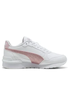 Sneakers Bianche e Rosa Puma ST Runner v4 SL Glitter Jr