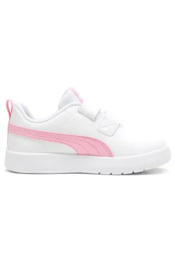 Sneakers Bianche e Rosa Puma Courtflex v3 Ps