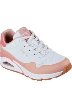 Sneakers Bianche e Rosa Skechers Uno-Pop Color Fun