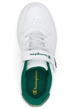 Sneakers Bianche e Verde con Velcro e Lacci Elastici CHAMPION GLW B PS