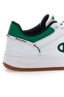 Sneakers Bianche e Verdi Con Logo Laterale Champion RD18 2 LOW