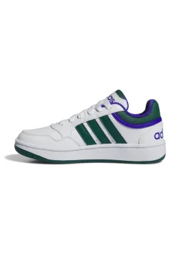 Sneakers Bianche e Verdi Adidas Hoops 3 K