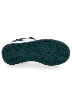 Sneakers bianche e verdi con strappo Champion RD18 2.0 Low B PS