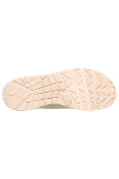 Sneakers bianche fantasia floreale con suola ad aria e lacci fissi Skechers Uno Safari Time