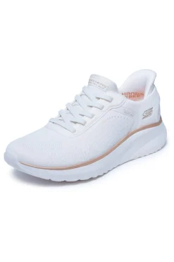 Sneakers bianche in mesh comfort Skechers Bobs Squad Chaos Current Muse