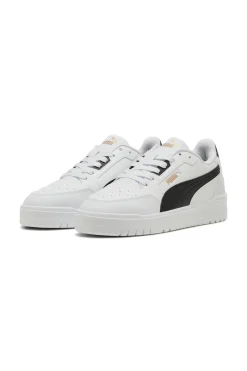 Sneakers bianche in pelle con dettagli neri Puma Shuffle Downtown