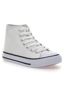 Sneakers Bianche in Tela W Max 5014