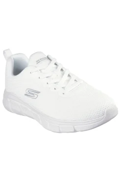Sneakers bianche knit ammortizzate Skechers Bobs B Flex Chill Edge