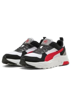 Sneakers bianche nere e rosse in mesh Puma Trinity 2 LT Mid 90s Jr