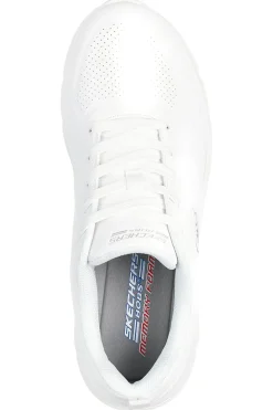 Sneakers bianche slip-on in mesh con Memory Foam Skechers BOBS Squad Chaos Daily Inspiration