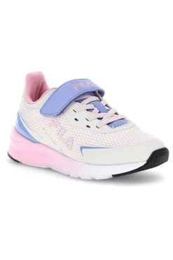 Sneakers bianco con strappi e inserti colorati Fila Crusher V Kids FFK0076