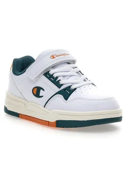 Sneakers bianco dettagli verdi e arancioni Champion Rd18 Heritage Evolve B Ps