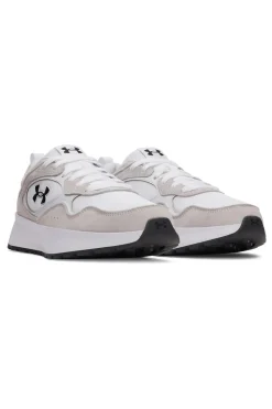 Sneakers bianco e grigio chiaro con logo laterale e suola rialzata Under armour W Mirage Sport