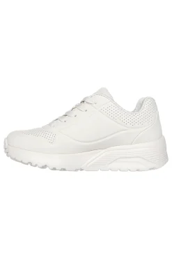 Sneakers bianco naturale con cuori metallici Skechers Uno Lite Metallic Love