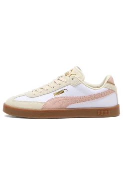 Sneakers bianco rosa in tessuto e pelle Puma Club II Era Cv