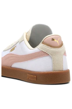 Sneakers bianco rosa in tessuto e pelle Puma Club II Era Cv