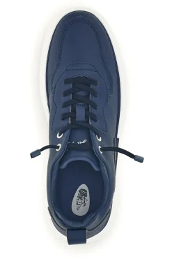 Sneakers blu bicolore con lacci elastici Amerigo Vespucci AV410