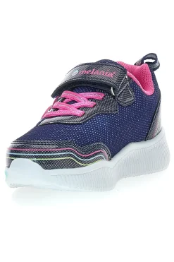 Sneakers blu con luci a LED e dettagli glitter M-Kids MG25104