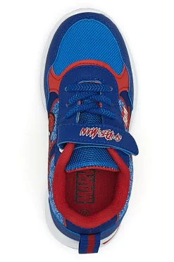 Sneakers blu con luci chiusura a strappo Spiderman R1310633T10