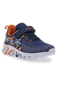 Sneakers Blu con Tomaia in Mesh e Velcro PITT KIDS K191562