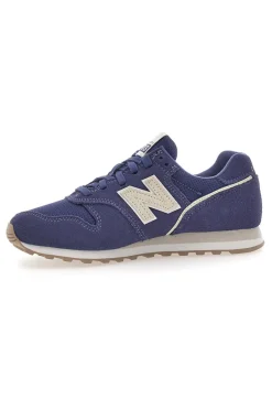 Sneakers blu con tomaia in pelle New Balance 373