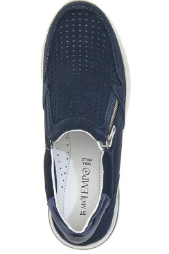 Sneakers Blu Con Zip Mio Tempo 19832