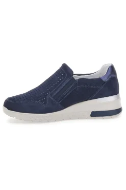 Sneakers Blu Con Zip Mio Tempo 19832