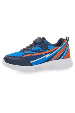 Sneakers Blu e Arancioni con Luci Integrate PITT KIDS K21900