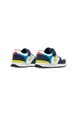 Sneakers blu e bianche con strappo Joma Tornado JR 2633