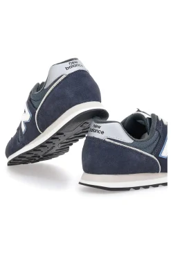 Sneakers Blu Eclissi Con Inserti In Vera Pelle New Balance 373