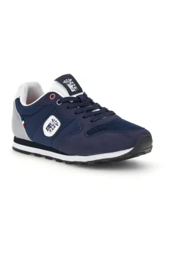 Sneakers blu inserti a contrasto comfort Marina militare MM1114