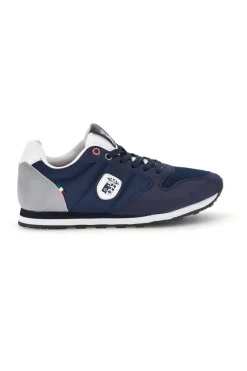 Sneakers blu inserti a contrasto comfort Marina militare MM1114