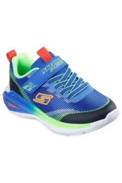 Sneakers blu multicolore con luci e chiusura a strappo Skechers Tri-namics 2.0