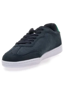Sneakers blu navy con logo laterale e dettaglio verde Champion Prestige MS