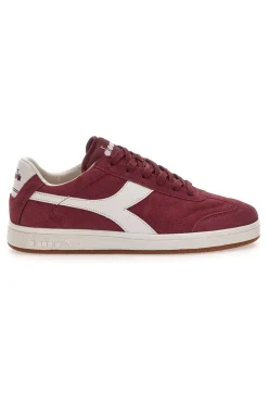 Sneakers bordeaux in tessuto scamosciato Diadora Kick