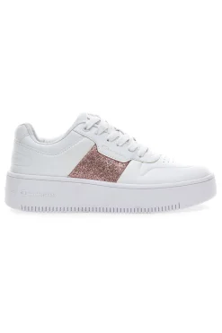 Sneakers Champion Rebound Platform Sparkle Bianche