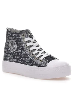 Sneakers Con Flatform Lancetti 123 Nere