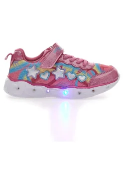 Sneakers con Luci Fucsia Pitt Kids 221286